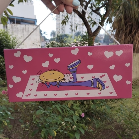 Decoração Rosa Menina Tapete – Placa Magnética/Quadro Decorativo - comprar online