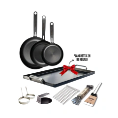 Set de Sartenes con 5 Accesorios + La Planchetta 2 Hornallas de REGALO - comprar online