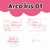 Adesivo Escolar Arco Íris 01 Personalizável - ARCIR01ESC
