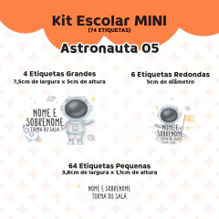 Adesivo Escolar Astronauta 05 - Personalizável na internet