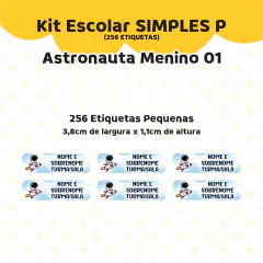 Adesivo Escolar Astronauta Menino 01