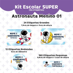 Imagem do Adesivo Escolar Astronauta Menino 01