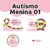 Adesivo Escolar Autismo Menina 01 Personalizável - AUTF01ESC