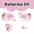 Adesivo Escolar Bailarina 04 Personalizável -BAI04ESC