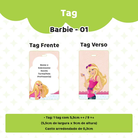 TAG BARBIE 01 - comprar online