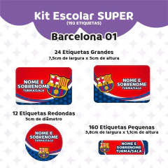 Imagem do Adesivo Escolar Barcelona 01 Personalizável