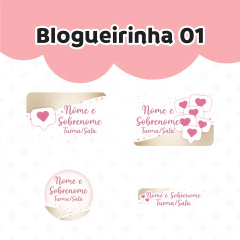 Adesivo Escolar Blogueirinha 01 Personalizável - comprar online
