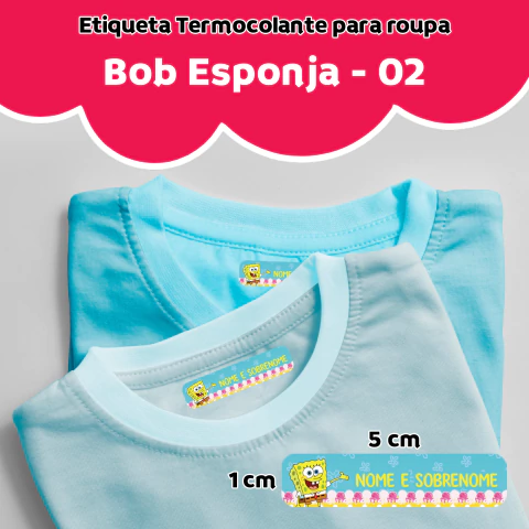 Etiqueta Termocolante BOB ESPONJA 01 - comprar online