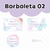 Adesivo Escolar 02 Borboletas Personalizável - BORB02ESC