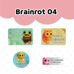 Adesivo Escolar Brainrot 04 - Personalizável - comprar online
