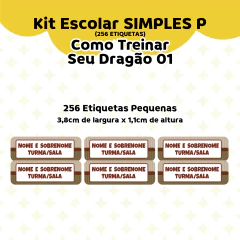 Adesivo Escolar Como treinar seu Dragão Personalizável