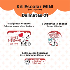 Adesivo Escolar Dálmatas Personalizável na internet