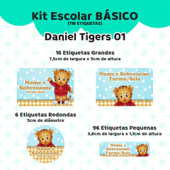 Adesivo Escolar Daniel Tigers Personalizavél - Coladinho Adesivos e Decorações