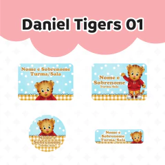 Adesivo Escolar Daniel Tigers Personalizavél - comprar online