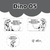 Adesivo Escolar Dinossauro 05 Personalizável - Dino05ESC