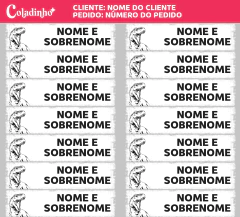 Etiqueta Termocolante Dino 05 - Coladinho Adesivos e Decorações
