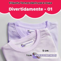 Etiqueta Termocolante Divertidamente 01 - comprar online