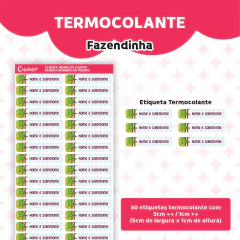 Etiqueta Termocolante Fazendinha 01 na internet