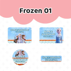 Adesivo Escolar Frozen 01 Personalizável - comprar online