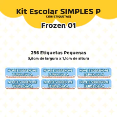 Adesivo Escolar Frozen 01 Personalizável