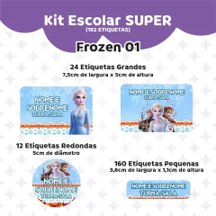 Imagem do Adesivo Escolar Frozen 01 Personalizável