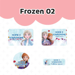 Adesivo Escolar Frozen 02 - Personalizável - comprar online