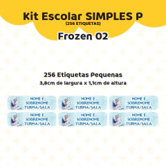 Adesivo Escolar Frozen 02 - Personalizável