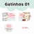 Adesivo Escolar Gatinhos 01 Personalizável - GAT1ESC