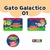 Adesivo Escolar Gato Galáctico 01 Personalizável - GATG01ESC
