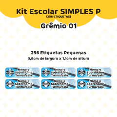 Adesivo Escolar Gremio 01 Personalizável