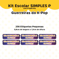 Adesivo Escolar Guerreiras do K-POP - Personalizável