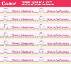Etiqueta Termocolante Hello Kitty 02 - Coladinho Adesivos e Decorações