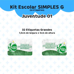 Adesivo Escolar Juventude Personalizável - comprar online