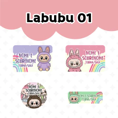 Adesivo Escolar Labubu 01 Personalizável - comprar online