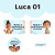 Adesivo Escolar Luca 01 Personalizável - LUC01ESC