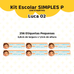 Adesivo Escolar Luca 2 - Personalizável