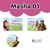Adesivo Escolar Masha 02 - Personalizável - MASHA02ESC