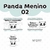 Adesivo Escolar Panda Menino 01 Personalizável -PANM02ESC