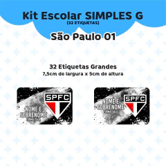 Adesivo Escolar São Paulo 01 Personalizável - comprar online