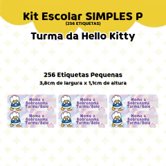 Adesivo Escolar Turma da Hello Kitty - Personalizável