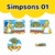 Adesivo Escolar Simpsons 01 Personalizável - SIMP1ESC