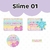 Adesivo Escolar Slime 01 Personalizável - SLIM01ESC