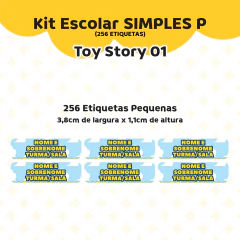 Adesivo Escolar Toy Story 01 Personalizável