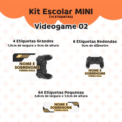Adesivo Escolar Videogame Personalizável 02 na internet