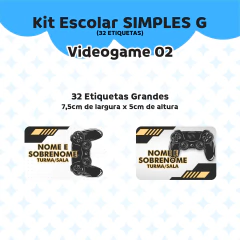 Adesivo Escolar Videogame Personalizável 02 - comprar online