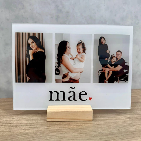 Porta retrato em acrílico - 21x15cm