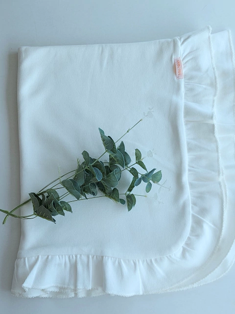 Manta Babado Tricotil Off White