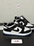 NIKE DUNK LOW PRETO E BRANCO SOLA AZUL - comprar online