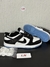 NIKE DUNK LOW PRETO E BRANCO SOLA AZUL