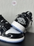 NIKE JORDAN LOW PRETO E BRANCO SOLA AZUL - loja online